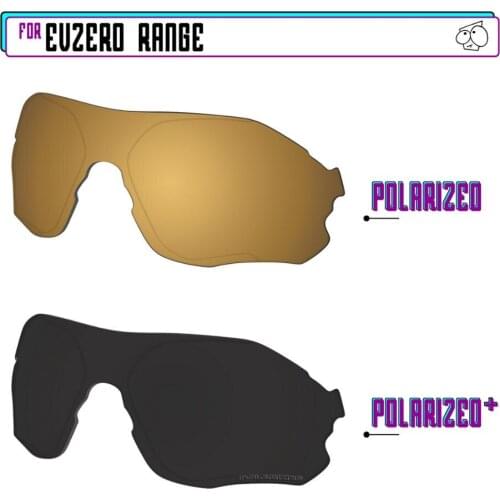 EZReplace Polarized Replacement Lenses for - Oakley EVZero Range Sunglasses - BlackPPlus-GunmetalP