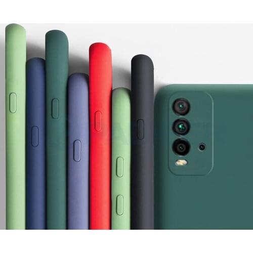 Liquid Silicone Case for Redmi 9t 9 t Case Shockproof Soft TPU Case for Xiaomi Mi 11 Lite Ultra 10t redmi note 10 10s Pro 5G