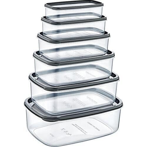 Meleni Home 6'lı Sweet Transparent Storage Container