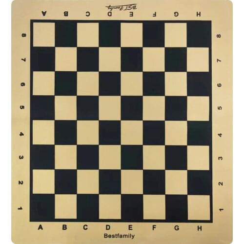 Chessboard PU Leather Chess Pieces Set Board 46*50cm Checker 45*50mm Folding Checkers or Shogi Chess Game Board IB4