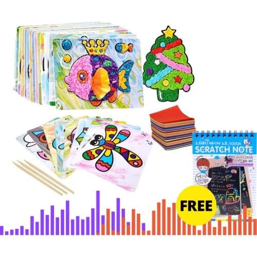 Mixed Cartoon Toys 3D Sticker Puzzle Game For Children Kids Arts And DIY Cartoon Animal Learning Education Toys Boy girl gift