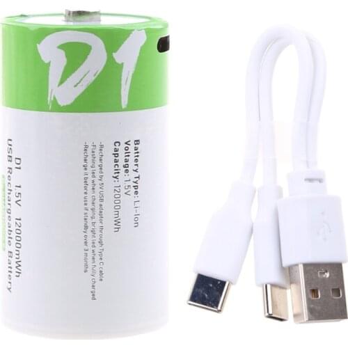 Y3ND USB Rechargeable Batteries 12000mWh High Capacity 1.5V Lithium Batteries