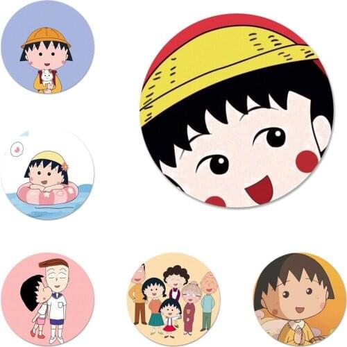 Japanese Catoon Chibi Maruko Chan Badge Brooch Pin Accessories For Clothes Backpack Decoration gift