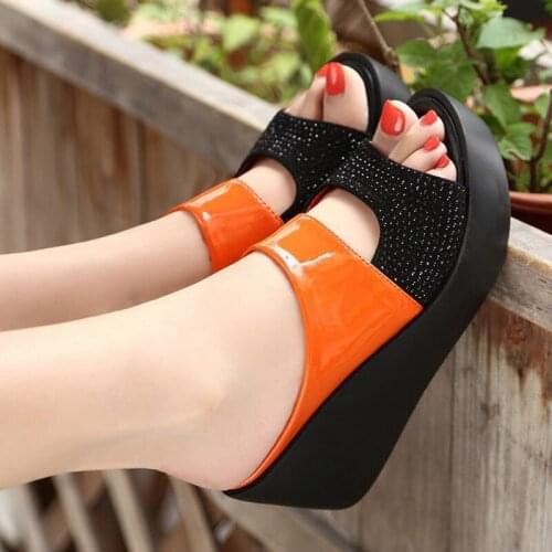 New Arrival 2020 Womens Sandals Women Summer Fashion Leisure Fish Mouth Sandals Thick Bottom Slippers Wedges Shoes Women Hot