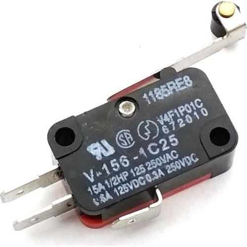 10 Pcs Roller Lever Arm SPDT NO/NC Momentary Micro Switches V-156-1C25