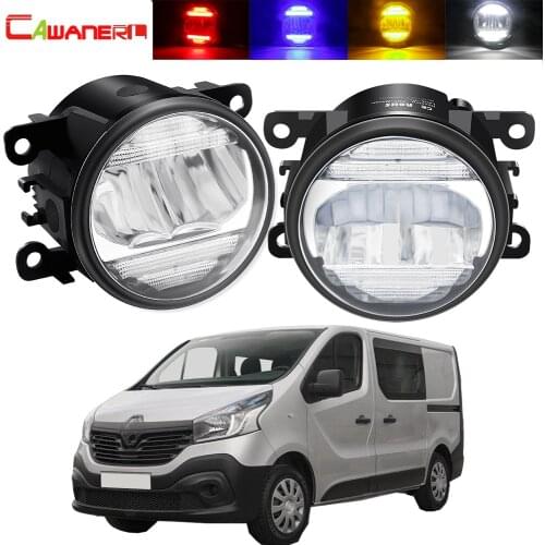 2in1 Fog Light + Daytime Running Light Car Front Bumper Fog Light Assembly DRL 12V For Renault Trafic 2003 2004 2005 2006