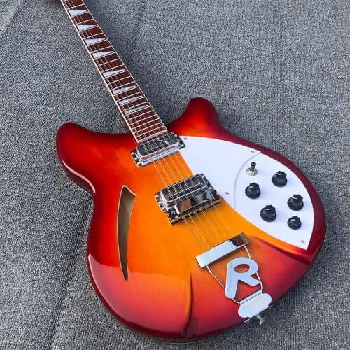 2020 12-string custom 360 electric guitar, color paint, bright rosewood fingerboard, half empty center, package freight