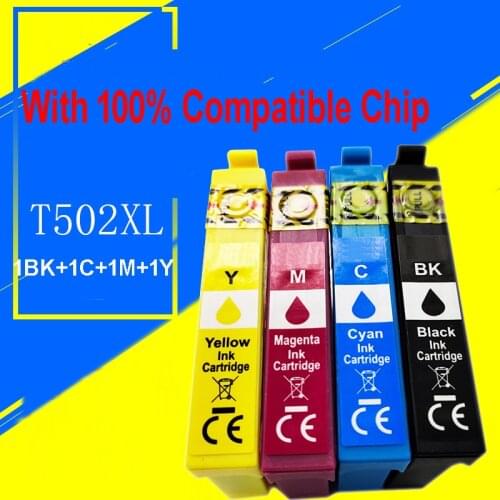 502XL Ink Cartridge for Epson 502XL for Epson Expression Home XP-5100 XP-5105 Workforce WF-2860 WF-2865 Printer Ink