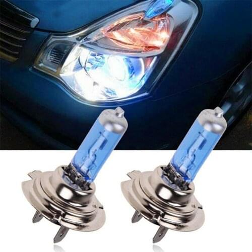80% Hot Sell 2Pcs 55W 12V H7 6000K Car Xenon Halogen Headlight Super Bright White Bulb Lamp