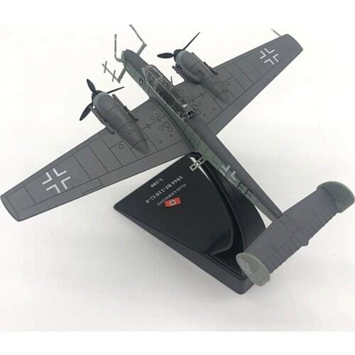 BF-110 1:100 Scale Fighter Model Alloy Wing German AirCraft Office Decor