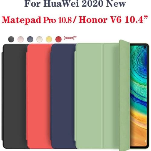 For HuaWei MatePad 10.4 Case Pro 10.8 5G Case Soft Silicone Cover for Honor Pad V6 Case Holster with Smart Sleep Wake Funda Capa