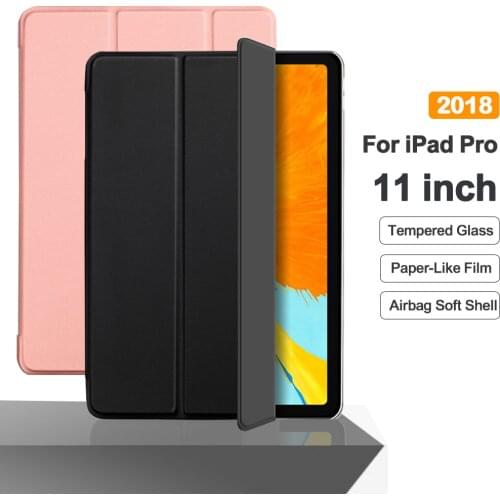 For iPad Pro 11'' Flip Tablet Case 2018 Stand Smart Cover Funda For iPad pro 11 inch Protective Cases A2013 A1934 A1980 Capa