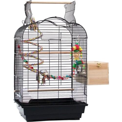 Decorative Bird Cage Style Cage Bird Parrot Toy Ladder Birds Nest Iron Art Rugged Durable Large Space Medium-sized Bird Cage