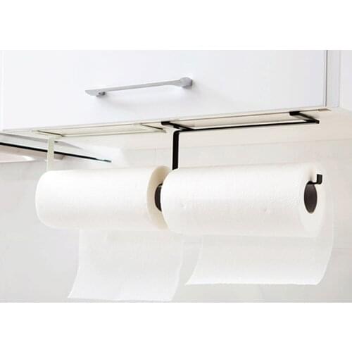 New Hot Toilet Roll Holder Stand Organizer Rack Cabinet Paper Towel Hanger Bathroom Kitchen Laundry Punching Free Shelf