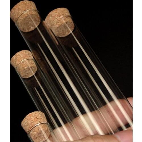 Hot sale round bottom tube cork tube 30*200mm high temperature thick glass test tube of 120ml