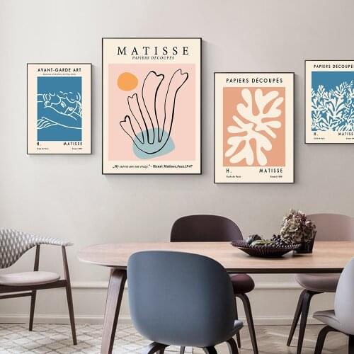 Picasso Matisse Flamingo Penguin Cat Abstract Art Canvas Painting Nordic Posters And Prints Wall Pictures For Living Room Decor