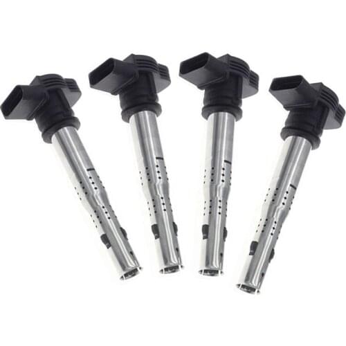 4PCS 07K905715F 07K905715D Ignition Coil For VW Jetta Golf Passat Touareg A4 A6 A7 A8 TT Q5 2.0TFSI 07K 905 715D 07K 905 715 F