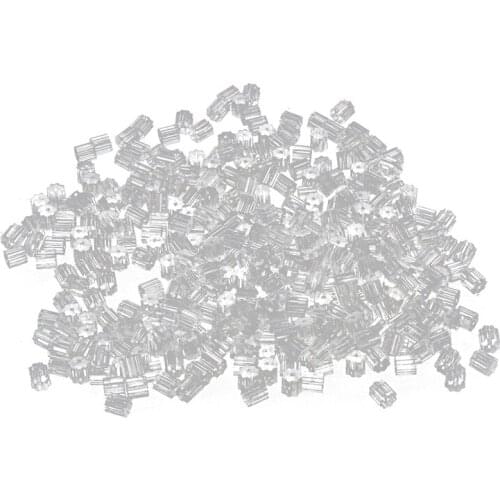 Hot 500 pcs of PVC Earrings Fasteners shaped Cube