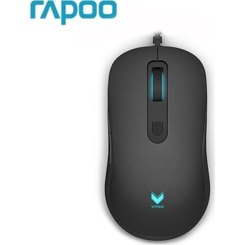 Rapoo V22 Programmable Gaming Mouse 3000DPI 7 Buttons Backlit USB Wired Optical Mouse Gamer for PC Computer Laptop