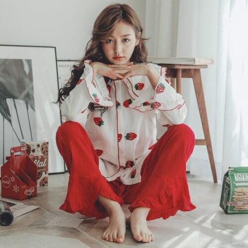 Gauze Long Sleeve Nursing Nightwear Maternity Pajamas Set Pregnancy Postpartum Clothing Sleepwear Breastfeeding Nightgown Pyjama