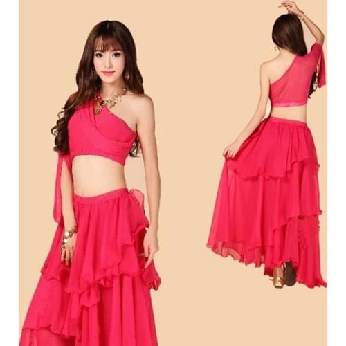 2016 New Arrival Sexy indian belly dancing Costume Suits sexy Bra&Skirt dancing Outfits factory price