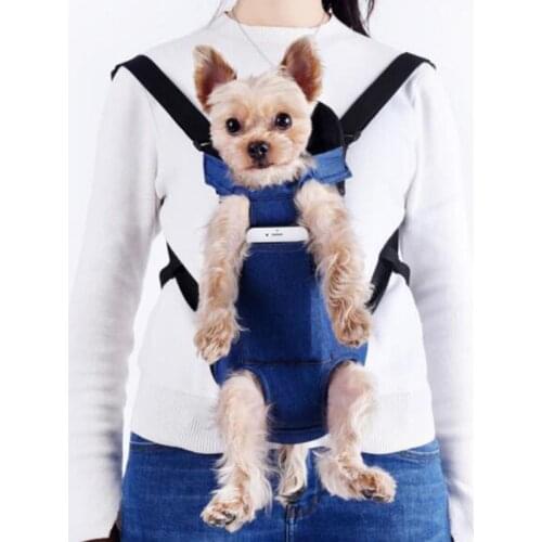 Portable Pet Carrying Backpack Large Pet Outdoor Carrying Bag Breathable Dog Cat Front Chest Backpack Small Medium Pet Supplies