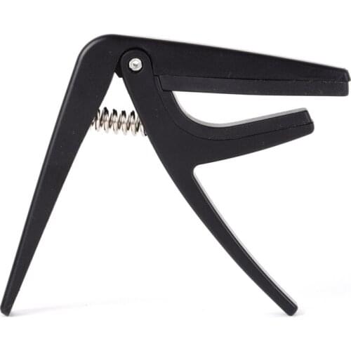 Professional Single-handed Quick Change Ukulele Capo Single-handed Quick Change Capo Plastic Steel Black Ukulele Parts ZH