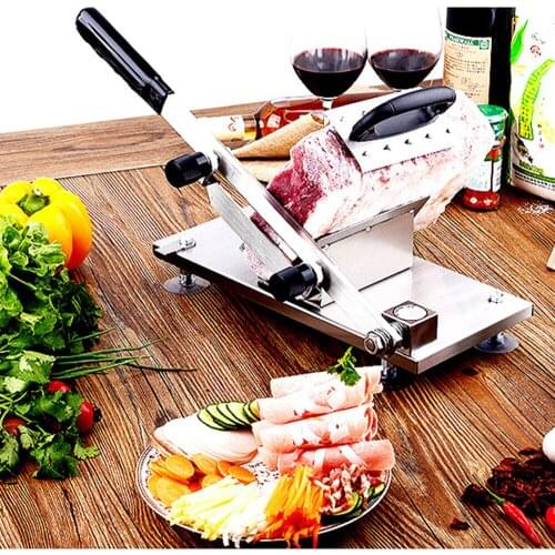 IYouNice Manual mutton slicer household meat slicer mutton slicer meat machine commercial beef mutton roll cutting machine