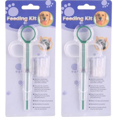1PC Pet Dog Cat Universal Puppy Pills Dispenser Feeding Kit Given Medicine Control Rods Home Universal Pet Medicine Feeder