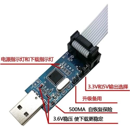 2pcs New USB ISP USBASP Programmer for arduino ATMEL 51 AVR Programmer