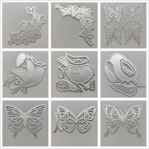 25 Styles) 2021 Birds Butterfly Metal Cutting Dies DIY Scrapbooking Paper Photo Album Crafts Mould Punch Owl Embossing Stencils