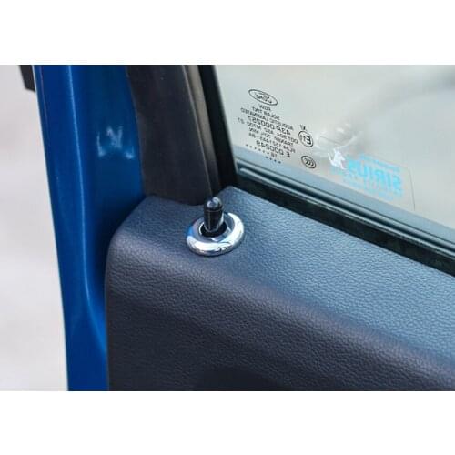 4Pcs/set Car Chrome ABS Door Lock Pin Ring Trim Sticker Fit For Ford F150 2015 2016 2017 Car-covers Styling