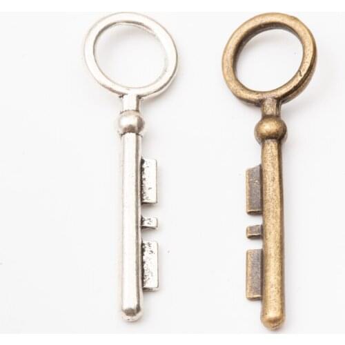 8pcs fashion Jewelry key charm pendant for Necklace making 5690