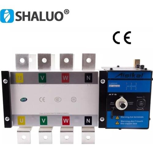 Aisikai 400A 4P ATS Genset Automatic Transfer Switch Diesel Generator Set dual power changeover controller for generator parts