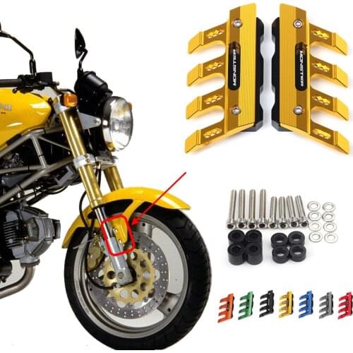 For Ducati MONSTER 1200S M400 M620 M750 Motorcycle CNC Accessories Mudguard Side Protection Block Front Fender Anti-Fall Slider