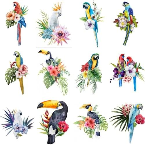 Full Square Drill Diamond Painting Animals 5D DIY Diamond Embroidery Bird Rhinestones Mosaic Parrot Cross Stitch Home Decor