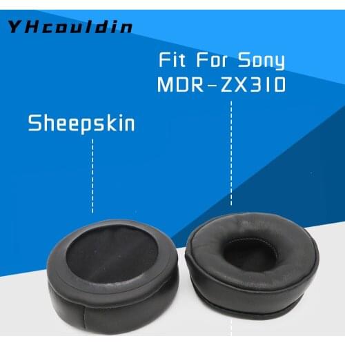 Sheepskin Earpads for Sony MDR ZX310 MDR-ZX310 Headphone Accessaries Replacemnt Ear Cushions Pads Genuine Leather