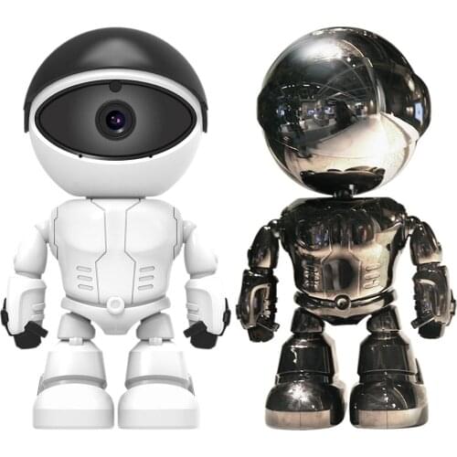Indoor Security Camera Wireless 1080P Robot Smart IP Camera Dome 128GB 2-Way Audio Remote Control for Business Baby Monitor