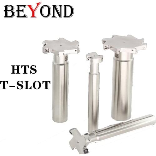 BEYOND HTS T-Slot Milling Cutters C14 C16 C20 C25 2T 4T 6T CNC Three-sided Edge Center Milling Tool Bars CCMT Insert Holder