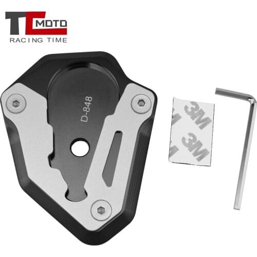 CNC Side Stand Enlarge Kickstand Fit For DUCATI 848 1098 1198 Motorcycle Accessories Sidestand Foot Enlarger