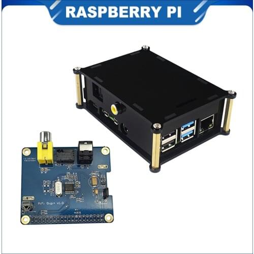 ITINIT R75 Raspberry Pi 4 Model B Digital Audio Sound Card I2S Interface HIFI DIGI Expansion Board For Raspberry Pi 4B/3B