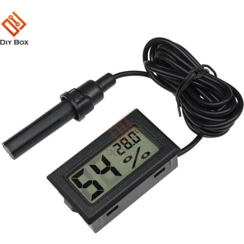 Professional Mini Digital Hygrometer Thermome Humidity Meter Temperature Indoor Humidity Sensor LCD Display with 1.5M Cable