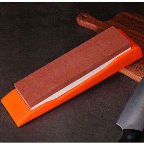 Double sided coarse fine grindstone whetstone knife sharpener grinding stones