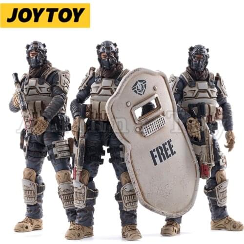 JOYTOY 1/18 3.75inches Action Figure (3PCS/SET) Free Truism Moon Wolf Team Anime Collection Model For Gift Free Shipping
