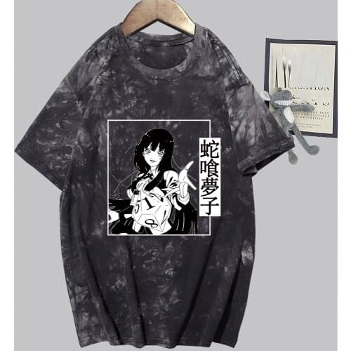 Anime Yumeko Jabami Kakegurui T-shirt Round Neck Tee Shirts Male Tank T-shirt Men T-shirt