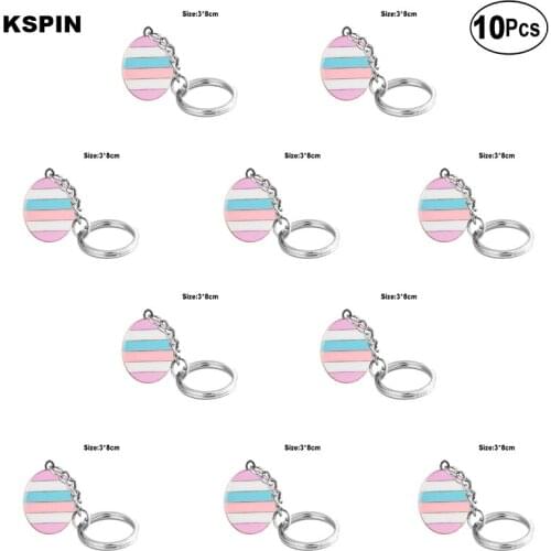 Intersex Pride Key Ring Lapel Pin Flag badge Brooch Pins Badges 10Pcs a Lot