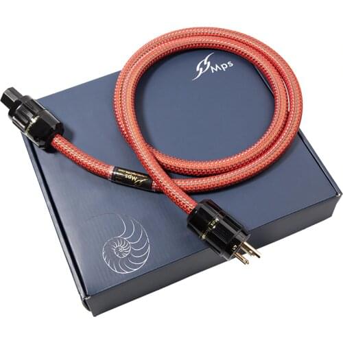 HiFi MPS C-380AC HiFi 99.9997% OFC 24K Gold Plated 3Pin Power Cord Cable speaker audio DVD CD amplifier AC Power cable