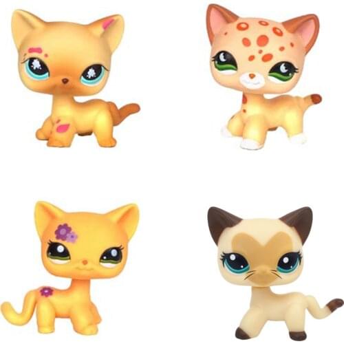Lps cat pet shop toys short hair cat Collections #816 852 cute rare kitty standing free shipping