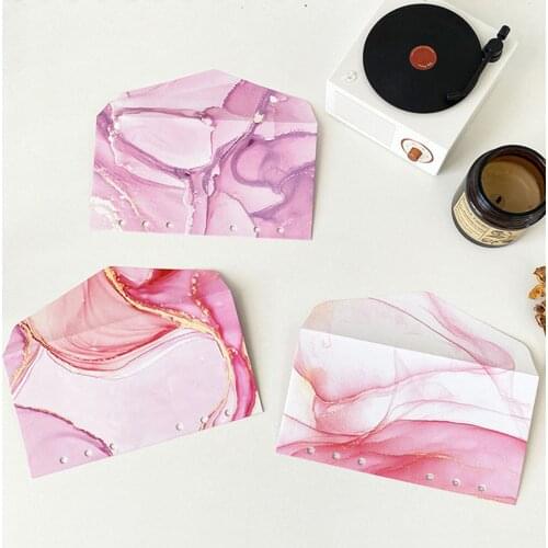 1 Set 6 holes Folder Type Budget Cash Envelope With 12PCS Budget Sheets And 2 Sheet Label Stickers