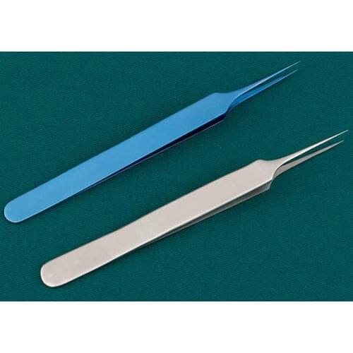 Microscopic ophthalmology 11cm finger pliers nail mandible without damage tweezers precision straight tip mobile phone film smal